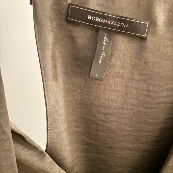 BCBG Smoke Grey Jumpsuit Size L - Picture 4 of 5